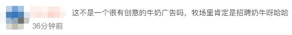 广告被质疑讽刺打工人，“认养一头牛”回应
