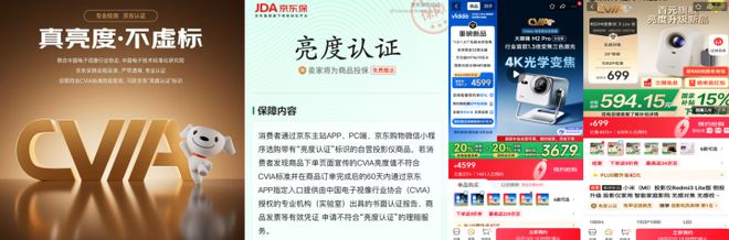 亮度虚标十倍赔付 京东为智能投影消费上保险