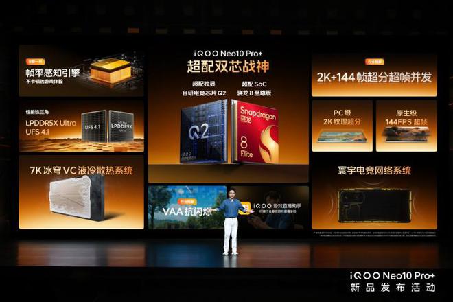 iQOO Neo10 Pro+发布2799起 2K超配双芯战神