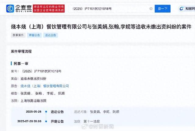 演员张翰被起诉