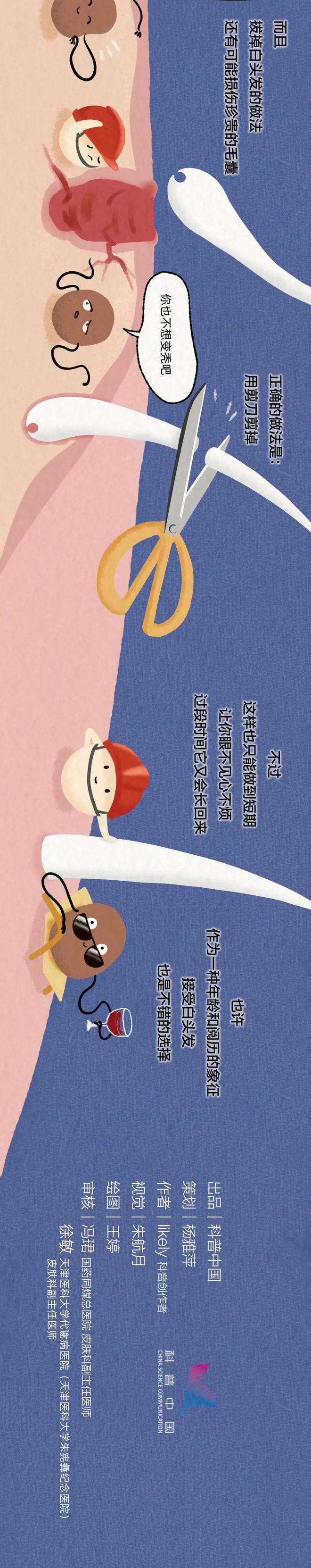 你的白发就是这样一点点长出来的！全过程曝光