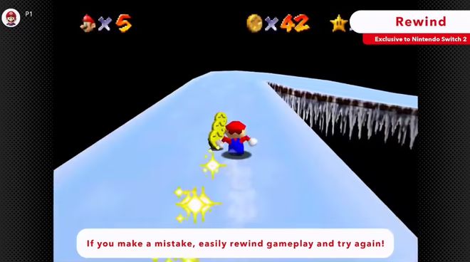 任天堂Switch 2新功能来袭：N64游戏支持回溯、CRT滤镜