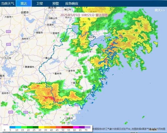 中雨，暴雨！返程注意！浙江明起晴好回归，气温直冲32℃