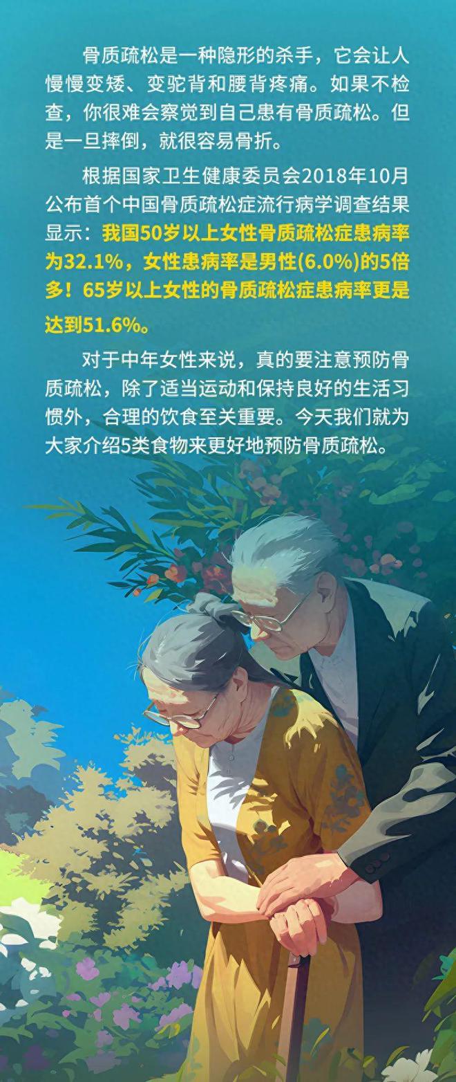 不想老了骨质疏松，劝你多吃这 5 种食物，尤其女性！