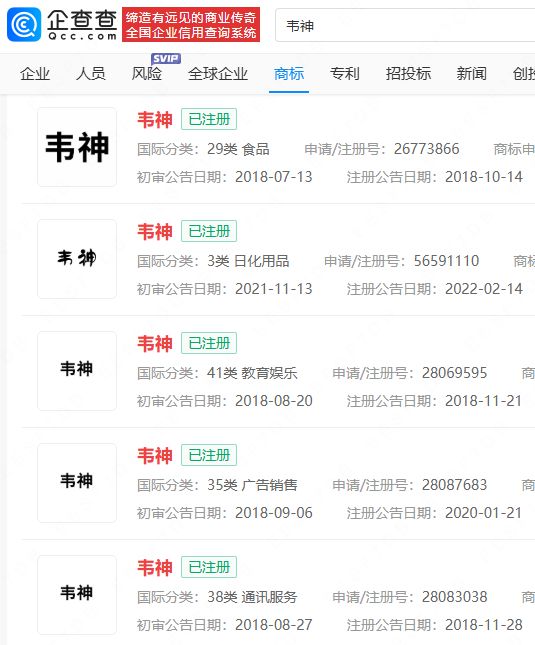 亲属证实韦东奕开通短视频账号，此前有抢注其名商标被驳回